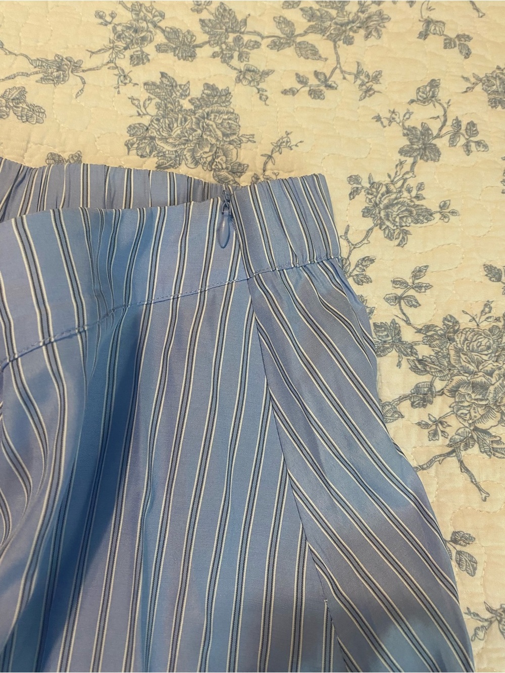 Tuckernuck Ava Jacket and Matching Evelyn Skirt Cornflower Blue Striped Size S - Picture 9 of 12
